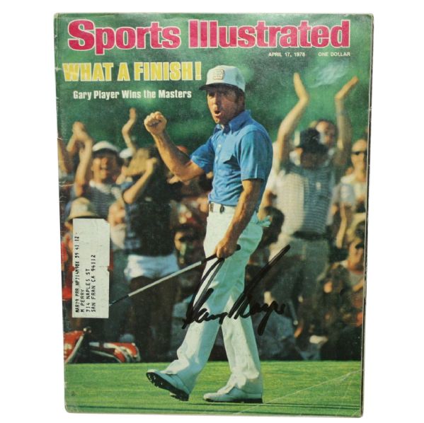 Gary Player Signed Masters Win 1978 Sports Illustrated JSA COA