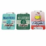 Nick Faldo Signed 1989, 1990, and 1996 Masters Badges JSA COA