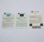 Nick Faldo Signed 1989, 1990, and 1996 Masters Badges JSA COA