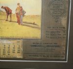 1907 MacNiven & Cameron's Waverly Pen Golf Advertising - Framed