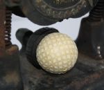 Rare Chambers Patent “The Omnes Golf Ball Marker” Cast Iron Golf Press - Circa 1910
