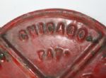 Early 1900's Chicago Vitreous Enamel Co. Hole 15 Yardage Marker