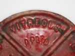 Early 1900's Chicago Vitreous Enamel Co. Hole 15 Yardage Marker
