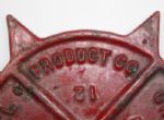 Early 1900's Chicago Vitreous Enamel Co. Hole 15 Yardage Marker