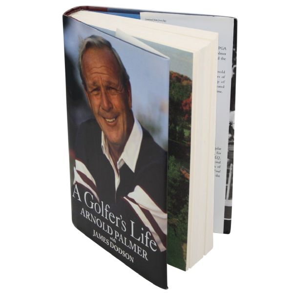 Arnold Palmer A Golfers Life With Hand Signed Book Plate By Arnie-JSA COA