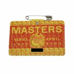 1975 Masters Badge - Nicklaus Victory