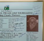 Signed By Seldom Seen 1948 Masters Champ CLAUDE HARMON-Tournament Poster 