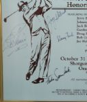 Signed By Seldom Seen 1948 Masters Champ CLAUDE HARMON-Tournament Poster 