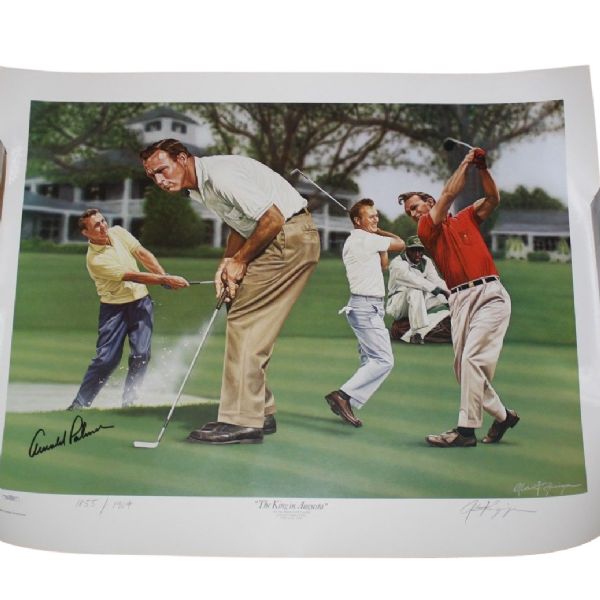 Arnold Palmer Signed Limited Edition The King In Augusta Zuniga Print JSA #B76399