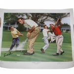 Arnold Palmer Signed Limited Edition The King In Augusta Zuniga Print JSA #B76399