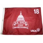 Rory McIlroy Signed 2011 US Open Congressional Screen Flag JSA COA