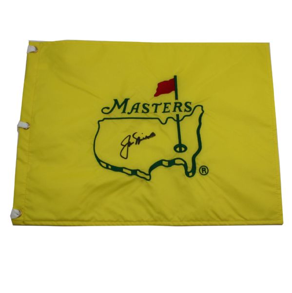 Jack Nicklaus Signed Undated Masters Embroidered Flag JSA COA