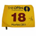 Phil Mickelson Signed 2013 Open Flag JSA COA