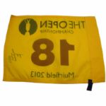 Phil Mickelson Signed 2013 Open Flag JSA COA