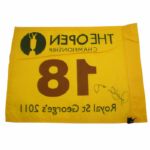 Rory McIlroy Signed Royal St. Georges 2011 Open Flag JSA COA