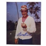 Sam Snead Signed 8x10 - Holding Golf Ball JSA COA