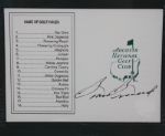 Sam Snead Signed Scorecard - Mounted with Photo and Stats Card JSA COA