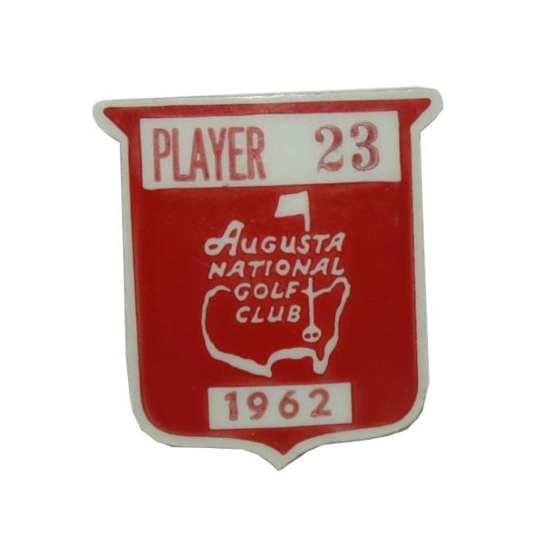 Jack Flecks 1962 Masters Contestant Pin - Arnold Palmers 3rd Masters Victory