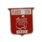 Jack Flecks 1962 Masters Contestant Pin - Arnold Palmers 3rd Masters Victory
