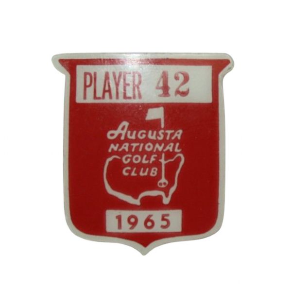 Jack Flecks 1965 Masters Contestant Pin - Jack Nicklaus 2nd Masters Victory