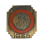 Jack Flecks 1955 US Open Contestant Pin-From His Win Over Ben Hogan
