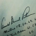 Arnold Palmer's Finest Known Autograph w/Full Name & Wins On Oversize 33 X 44 Print