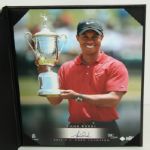 Tiger Woods Signed 2008 US Open Trophy Shot 8x10 Photo - UDA #98/100