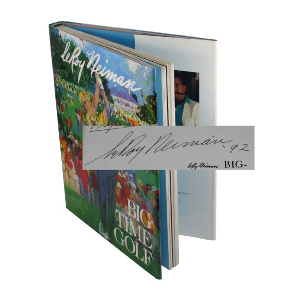 Leroy Neiman Signed Book Big Time Golf JSA COA
