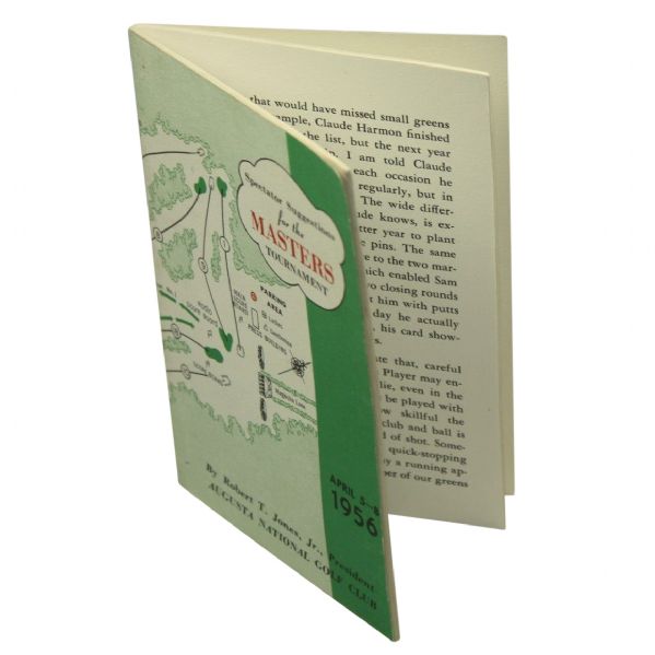 1956 Masters Spectator Guide - Jack Burke Victory