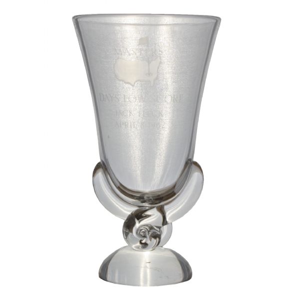 Jack Flecks 1962 Masters Low Score Crystal Vass Trophy - April 8, 1962