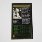 Jack Nicklaus Signed GSV Card - 1963 JSA COA 