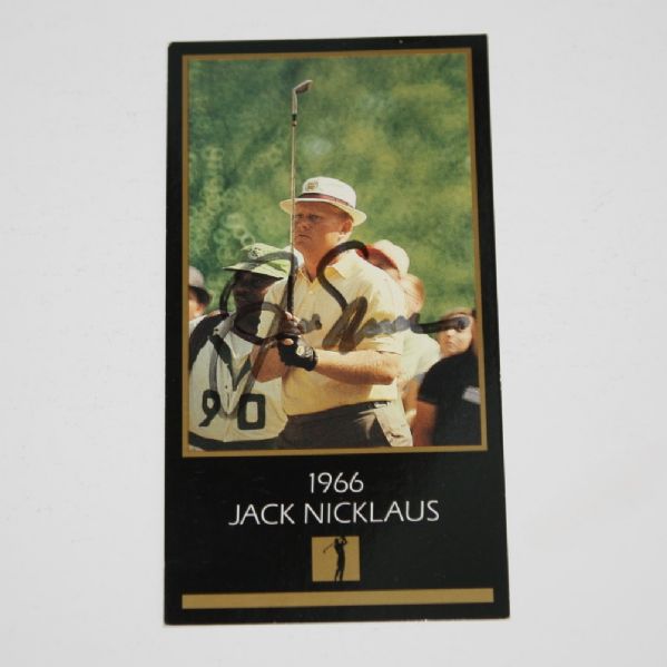 Jack Nicklaus Signed GSV Card - 1966 JSA COA  