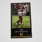 Jack Nicklaus Signed GSV Card - 1972 JSA COA  