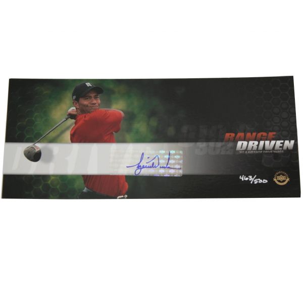 Tiger Woods Signed UDA Range Driven Ball Certificate - 463/500 - With Ball!