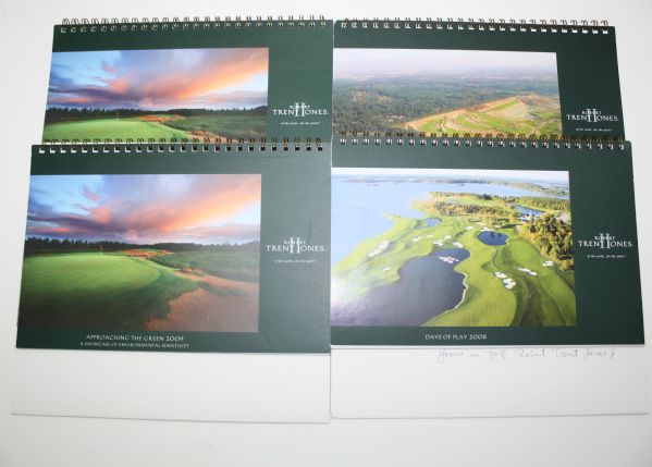 Lot of 4 Robert Trent Jones Jr. Days of Play Calendars - One Signed
