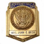 USGA Committee Badge Issued to Mrs. John E. Beck