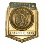 USGA Committee Press Badge Issued to Francis E. Stan - 1950s Sportswriter