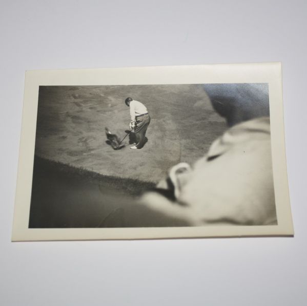 Original Photo Walter Hagen Hittting Out of Trap