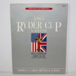 1983 Ryder Cup Program With 2 Final Round Tickets and 2 Single Matches Pairing Sheets