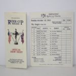 1983 Ryder Cup Program With 2 Final Round Tickets and 2 Single Matches Pairing Sheets
