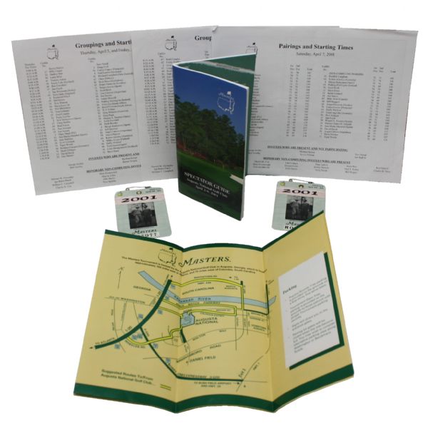 2001 Masters Miscellaneous Memorabilia