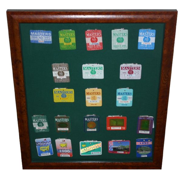 Twenty Year Masters Badge Collection - 1979-1999 - Framed