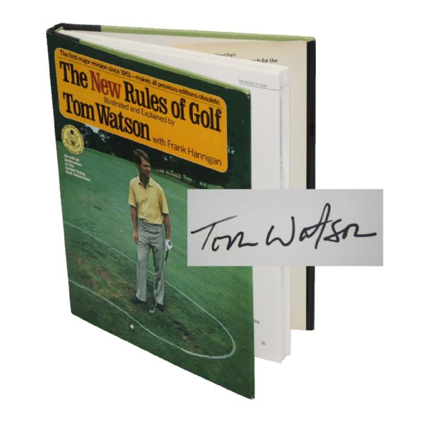 Tom Watson Signed Book The New Rules of Golf JSA COA