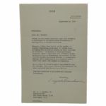 1964 Dated TLS Quarto Dwight Eisenhower  w/Golf Content-Bold Signature-JSA COA