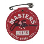 Jack Nicklaus Signed 1963 Masters Badge JSA COA