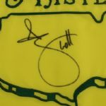 Adam Scott Signed 2013 Masters Embroidered Pin Flag JSA COA