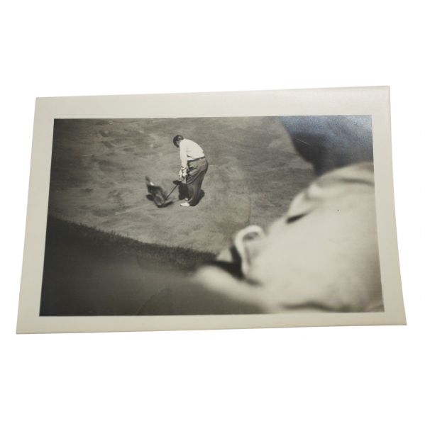 Original Photo Walter Hagen Hittting Out of Trap