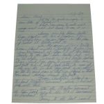 Detailed Henry Picard ALS Two Page Letter Signed Walter Hagen & Masters Content