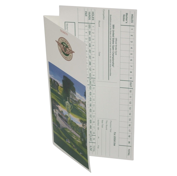 1998 US Open The Olympic Club Offical Players Scorecard - Unused