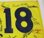 32 U.S. Open Winners Multi Signed Champs Flag-100th U.S. Open @ Pebble Beach JSA COA
